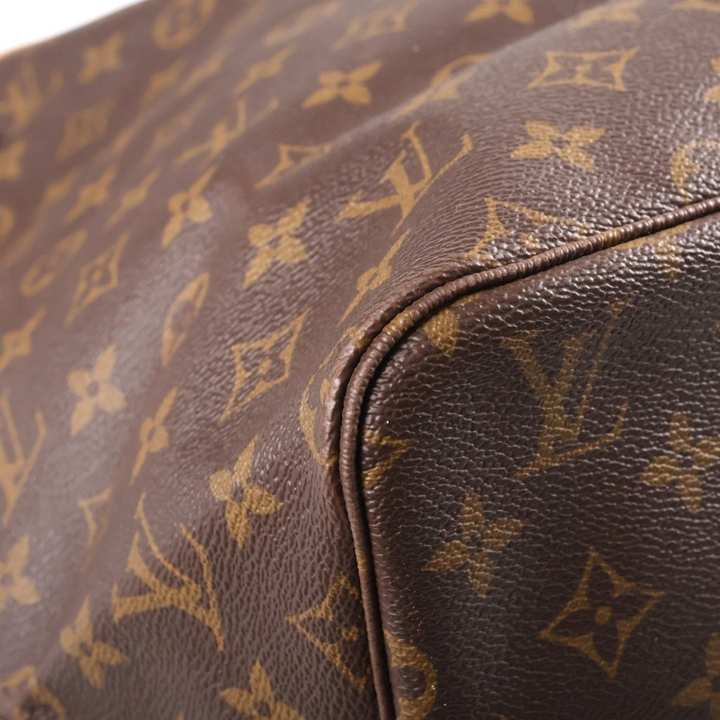 LOUIS VUITTON(ルイヴィトン) モノグラム ネヴァーフルGM トートバッグ ハンドバッグ ブラウン レザー×PVC M40157 ゴールド金具 レディース