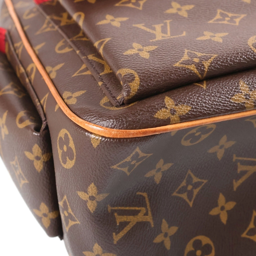 LOUIS VUITTON(ルイヴィトン) モノグラム ミュルティプリシテ ハンドバッグ ブラウン レザー×PVC M51162 ゴールド金具 レディース