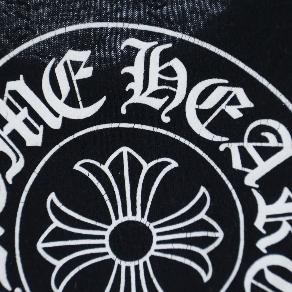 CHROME HEARTS(クロムハーツ) Neck Logo S/S Tee ネックロゴ 半袖プリントTシャツ カットソー コットン ブラック レディース