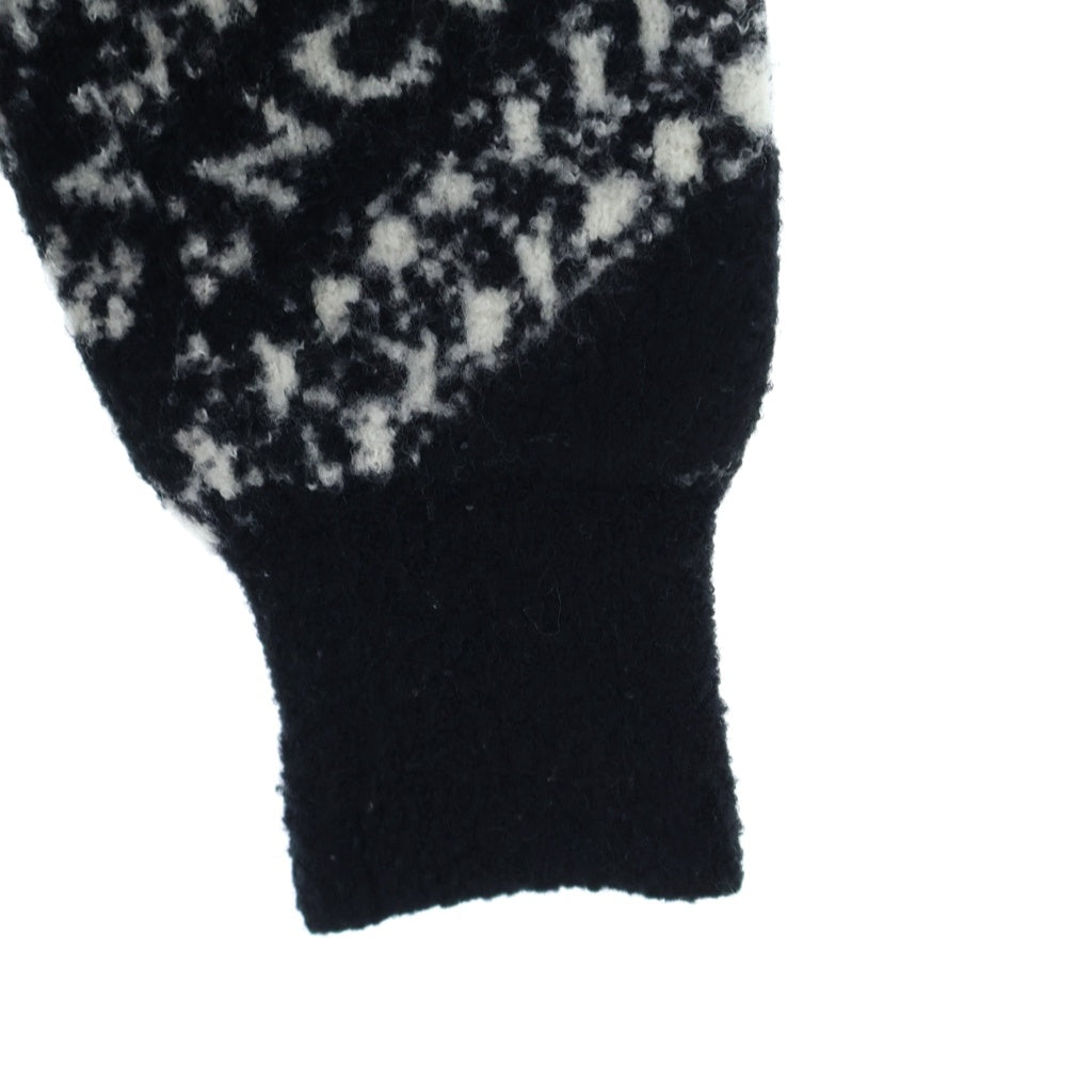 GIVENCHY(ジバンシィ) 20AW Wool Jacquard Logo Knit ウールジャカードロゴニット セーター ナイロン ブラック/ホワイト BM90EE4Y6Q レディース