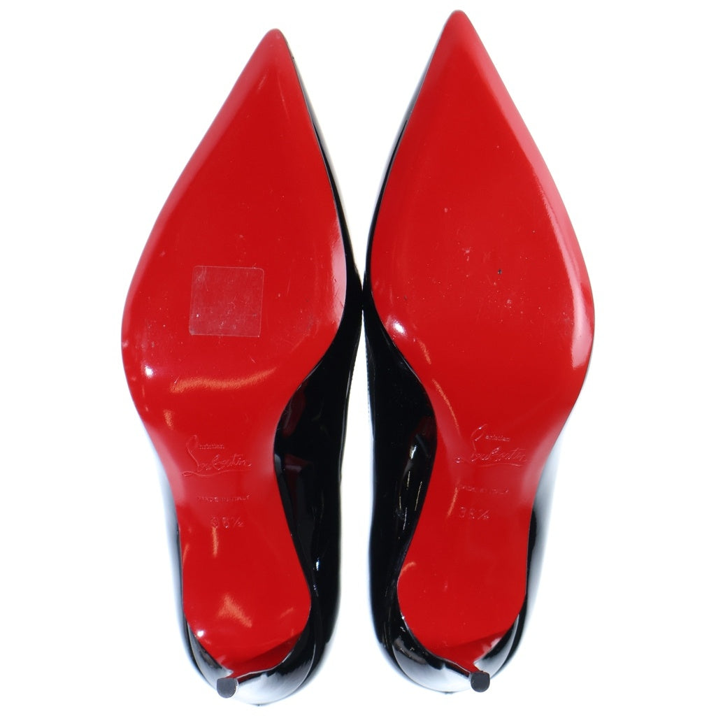 CHRISTIAN LOUBOUTIN(クリスチャンルブタン) Kate Pumps ケイト ポインテッドトゥ パテントレザーパンプス シューズ ピンヒール ブラック 3191416 レディース