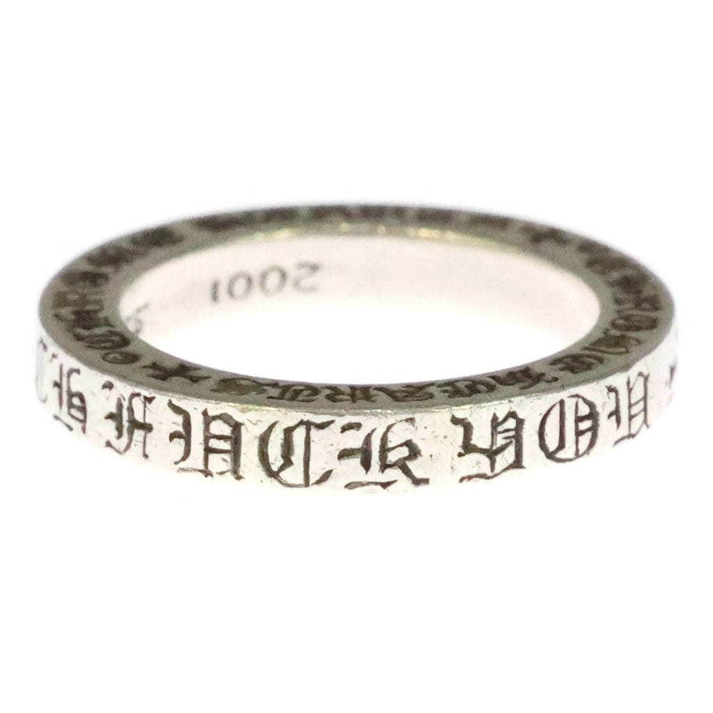 CHROME HEARTS(クロムハーツ) 3mm SPACER FUCKYOU スペーサー ファックユー リング シルバー #12.5 BCA333
