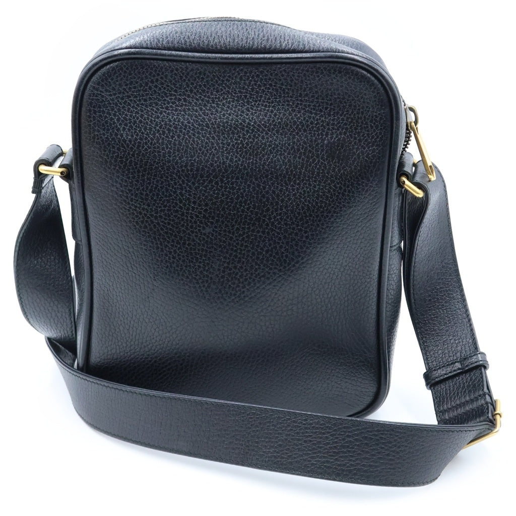 GUCCI(グッチ) グッチ プリント ショルダーバッグ ブラック レザー 523591 レディース