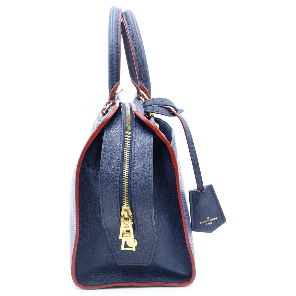 LOUIS VUITTON(ルイヴィトン) エピ ヴァノー MM ハンドバッグ レザー ゴールド金具 ネイビー M51239 レディース