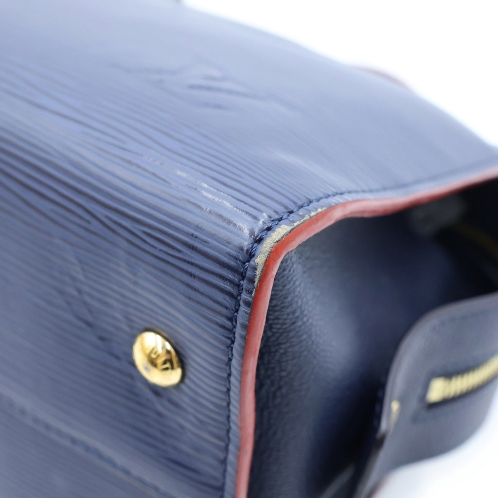LOUIS VUITTON(ルイヴィトン) エピ ヴァノー MM ハンドバッグ レザー ゴールド金具 ネイビー M51239 レディース
