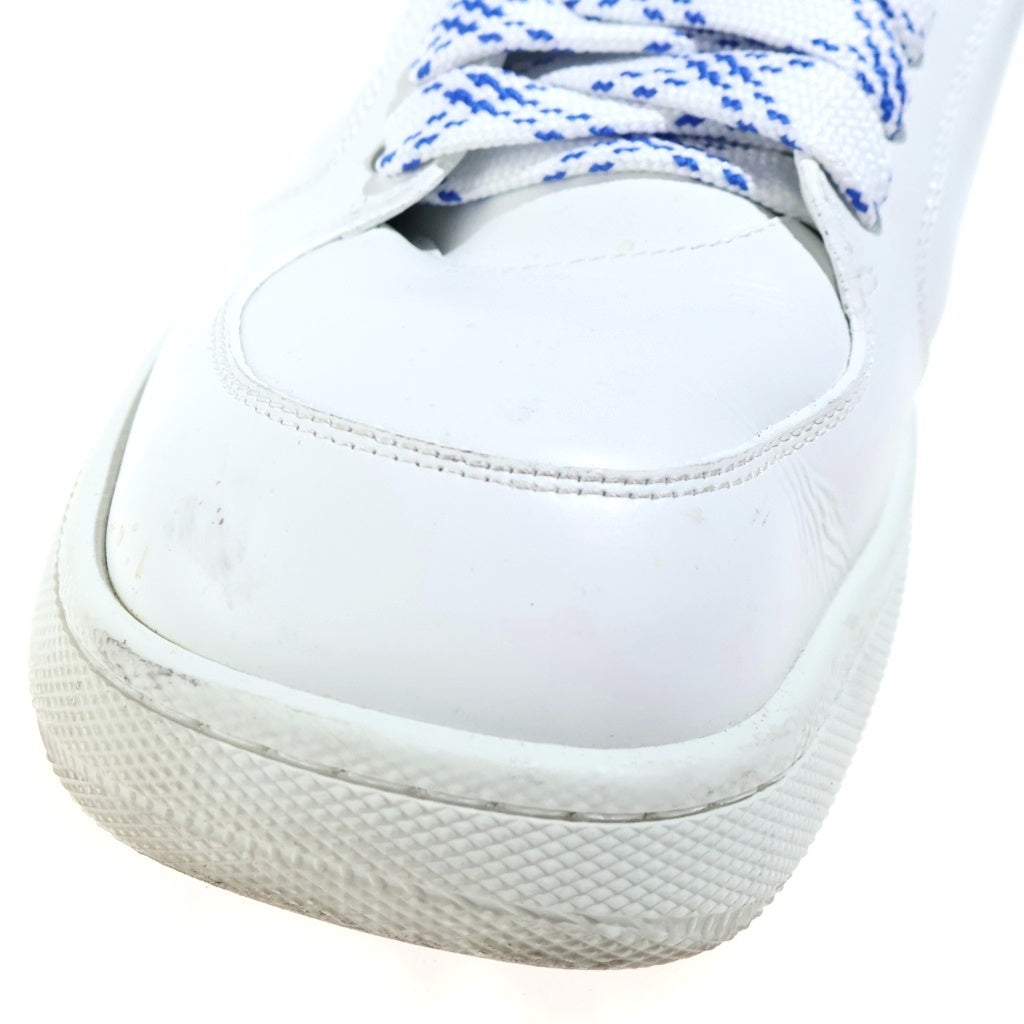 BURBERRY(バーバリー) EKD ローカットスニーカー ホワイト×ブルー レザー ITLE0SH074CAS