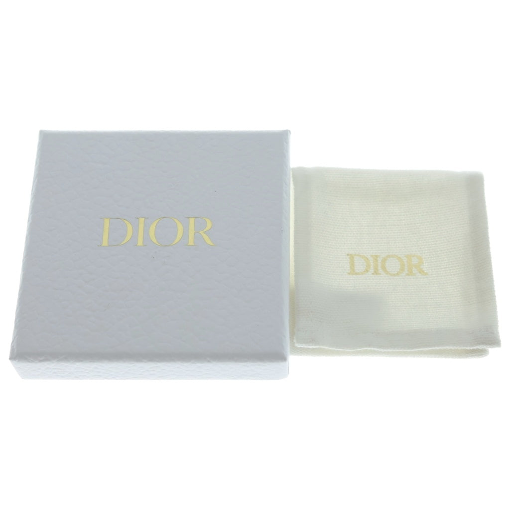 Christian Dior(クリスチャンディオール) CDロゴ ラインストーン フェイクパール スター イヤリング ゴールド レディース