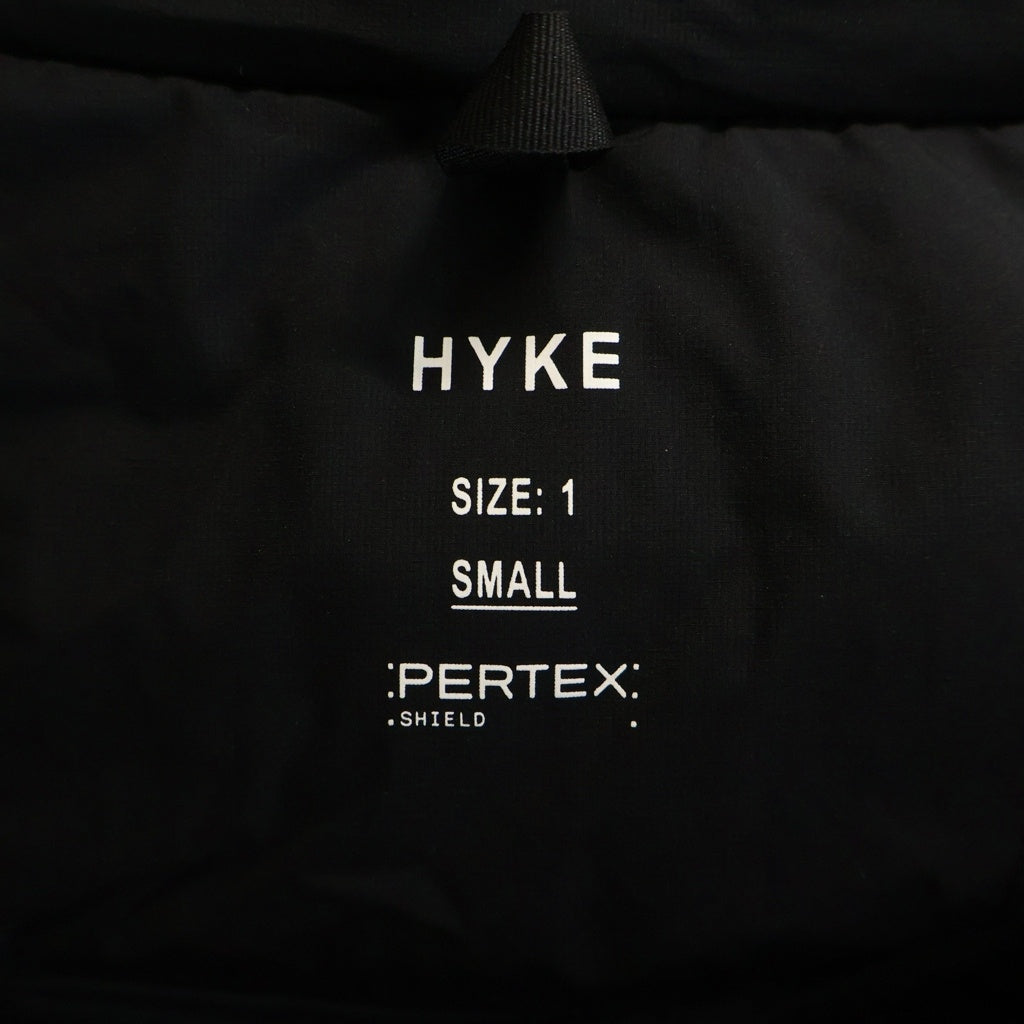 HYKE(ハイク) 24AW GENDERLESS PERTEX PUFF JACKET パファージャケット ブラック 242-27063 レディース