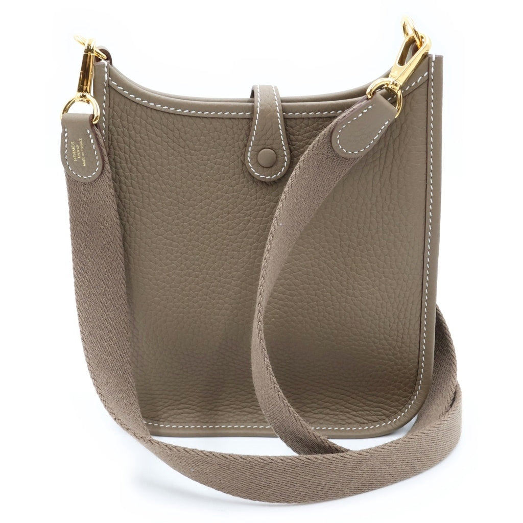 HERMES(エルメス) エブリンTPM ショルダーバッグ エトゥープ トリヨンクレマンス ゴールド金具 K刻印 レディース