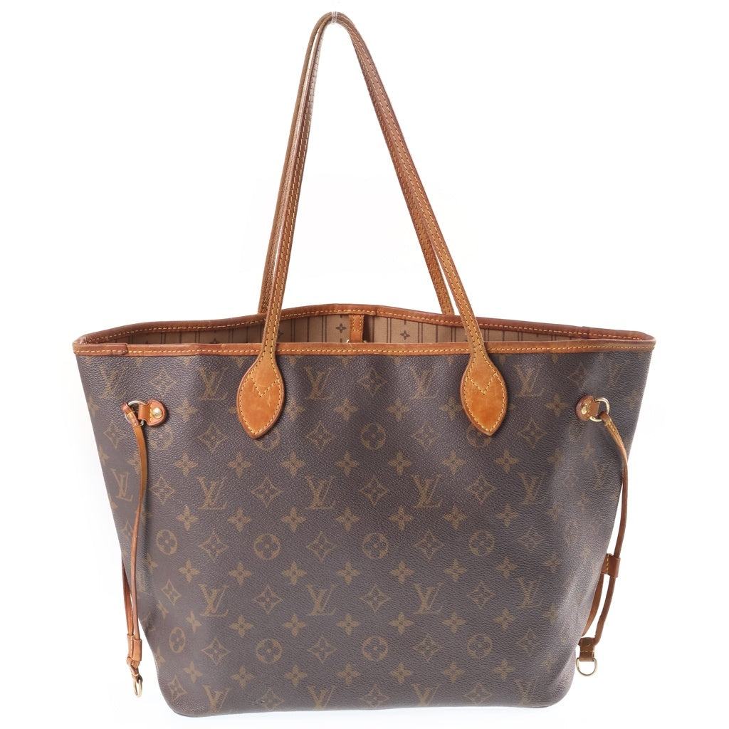 LOUIS VUITTON(ルイヴィトン) モノグラム ネヴァーフルMM 旧型 トートバッグ ハンドバッグ ブラウン レザー×PVC M40156 ゴールド金具 レディース