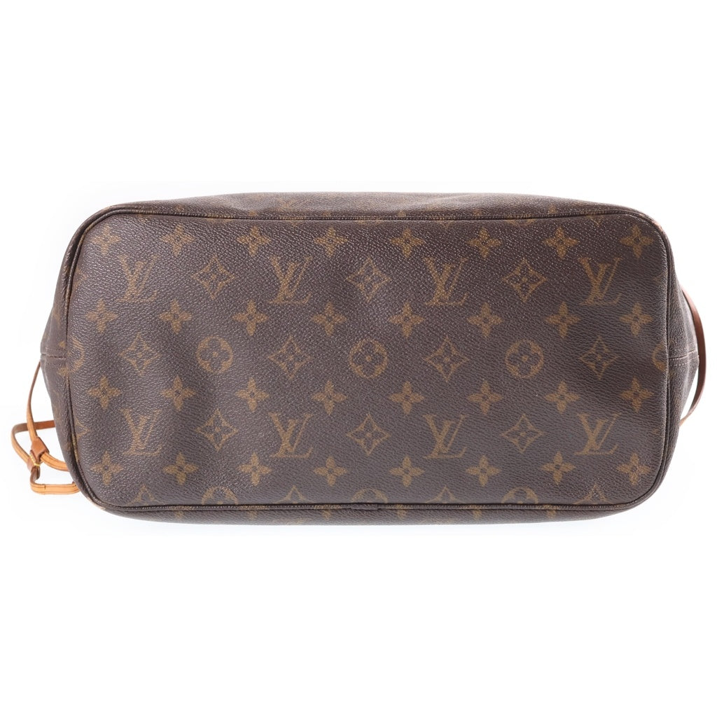 LOUIS VUITTON(ルイヴィトン) モノグラム ネヴァーフルMM 旧型 トートバッグ ハンドバッグ ブラウン レザー×PVC M40156 ゴールド金具 レディース