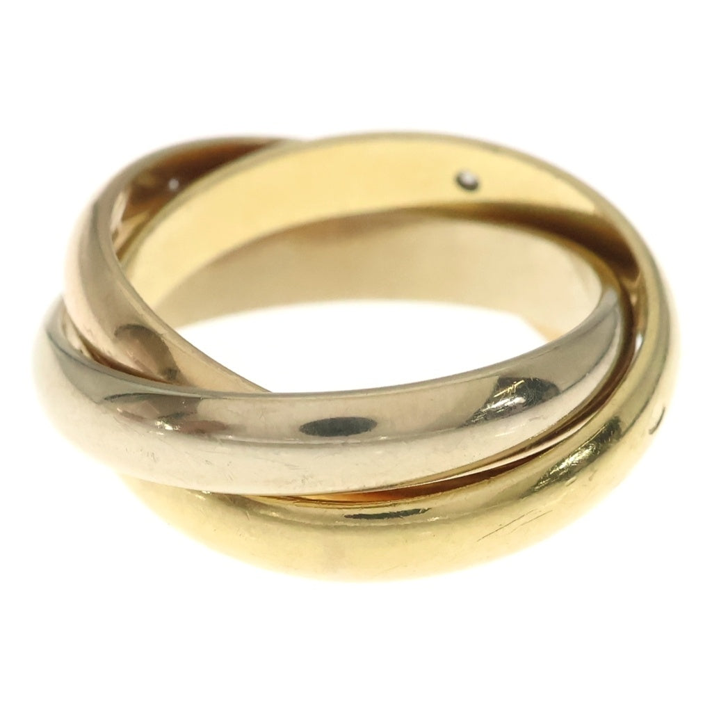 Cartier(カルティエ) トリニティ 3Pダイヤ リング イエローゴールド×ホワイトゴールド×ピンクゴールド 750YG/PG/WG #51 レディース