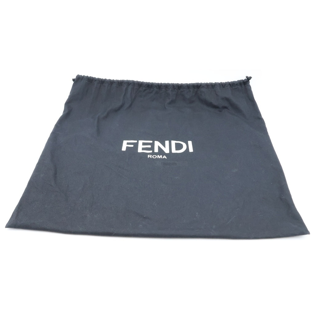 FENDI(フェンディ) バグズ モンスター バックパック リュックサック ナイロン レザー ブラック/イエロー 7VZ012-1CE レディース