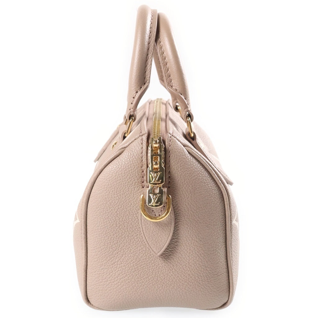 LOUIS VUITTON(ルイヴィトン) モノグラムアンプラント スピーディバンドリエール20 ハンド ショルダーバッグ 2WAY ゴールド金具 ベージュ M46575 RFID レディース