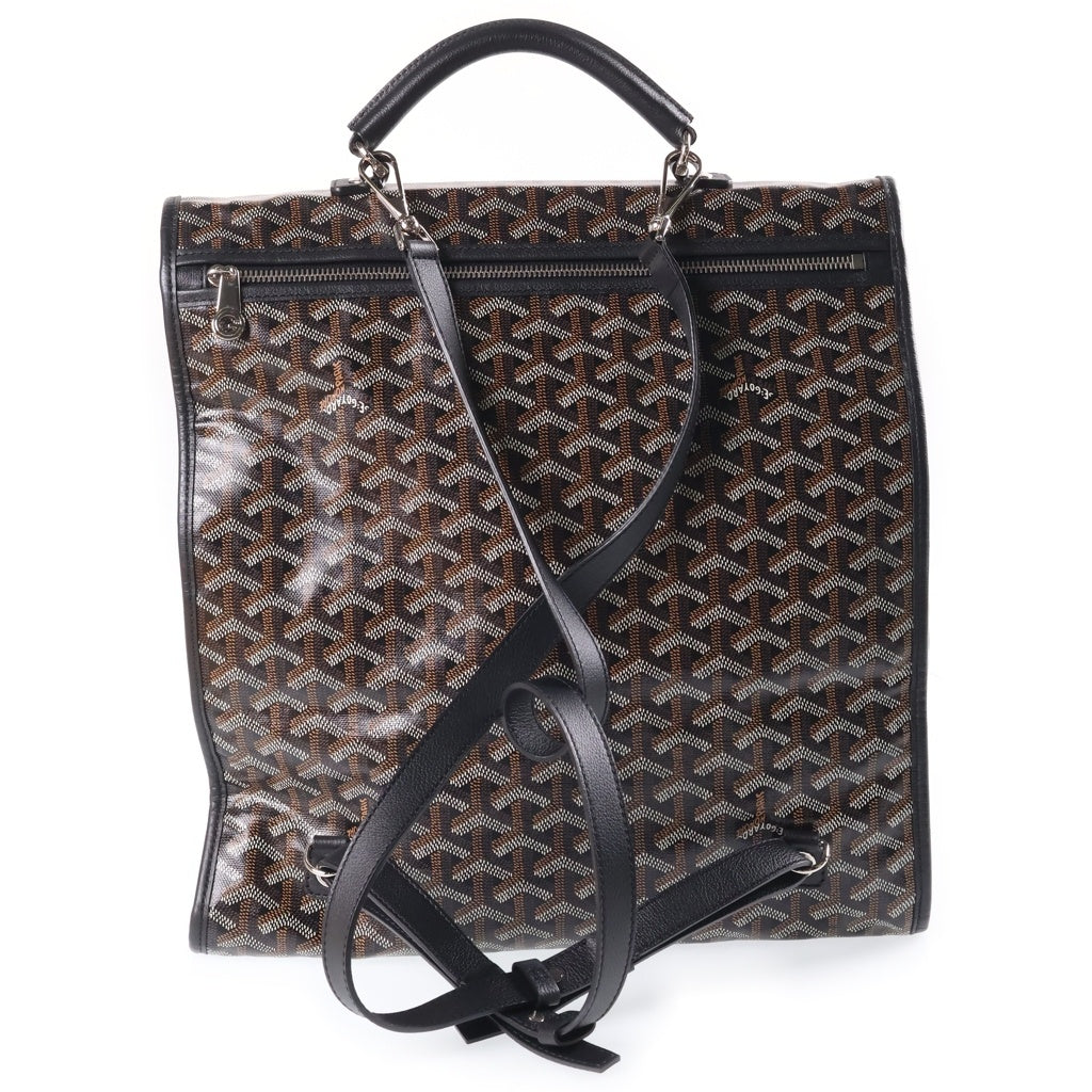 GOYARD(ゴヤール) サンレジェ バックパック リュック PVC レザー ブラック/ブラウン レディース