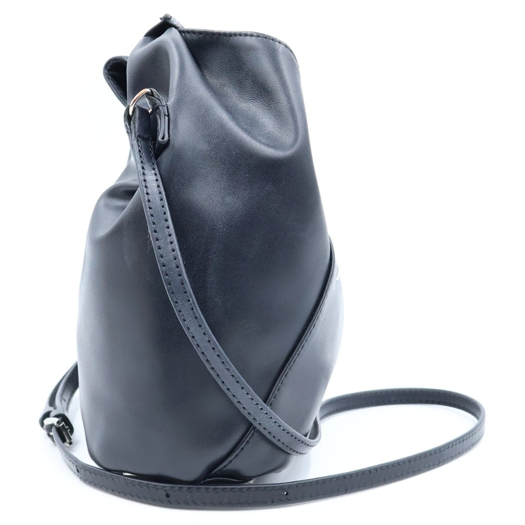 MM6 Maison Margiela(エムエムシックスメゾンマルジェラ) ジャパニーズ トートバッグ ハンドバッグ ショルダーバッグ ブラック レザー SB6WD0026 レディース