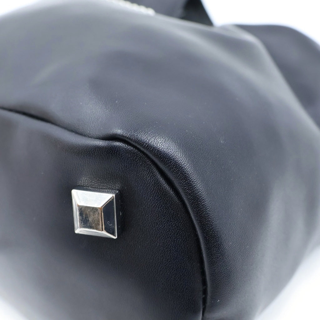 MM6 Maison Margiela(エムエムシックスメゾンマルジェラ) ジャパニーズ トートバッグ ハンドバッグ ショルダーバッグ ブラック レザー SB6WD0026 レディース