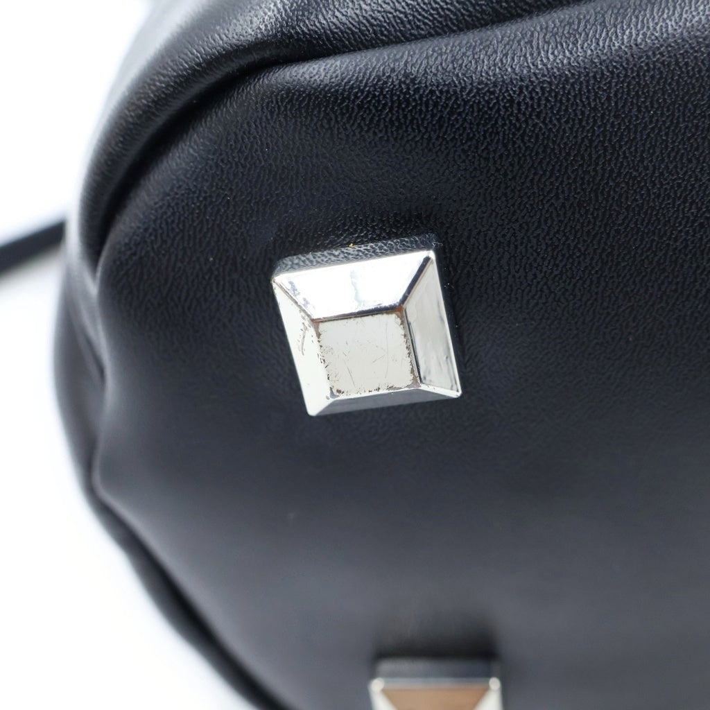 MM6 Maison Margiela(エムエムシックスメゾンマルジェラ) ジャパニーズ トートバッグ ハンドバッグ ショルダーバッグ ブラック レザー SB6WD0026 レディース
