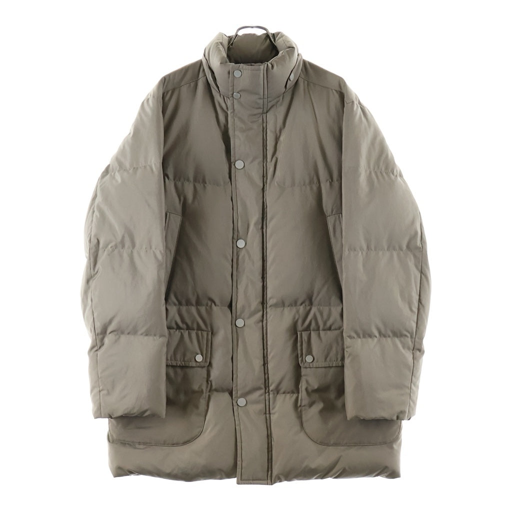 BURBERRY(バーバリー) Down Jacket ダウンジャケット コート ジップアップ 比翼 ポリエステル ナイロン グレー BBN12-710-47
