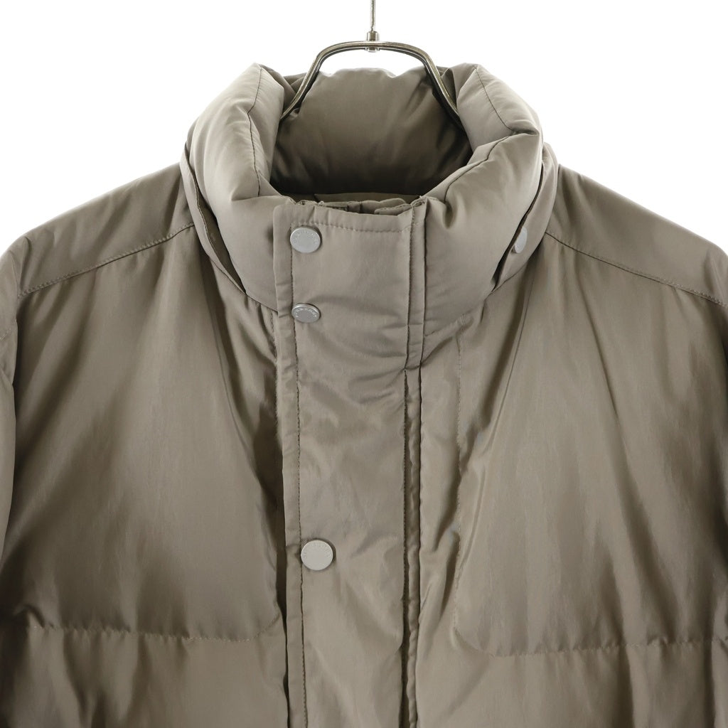 BURBERRY(バーバリー) Down Jacket ダウンジャケット コート ジップアップ 比翼 ポリエステル ナイロン グレー BBN12-710-47