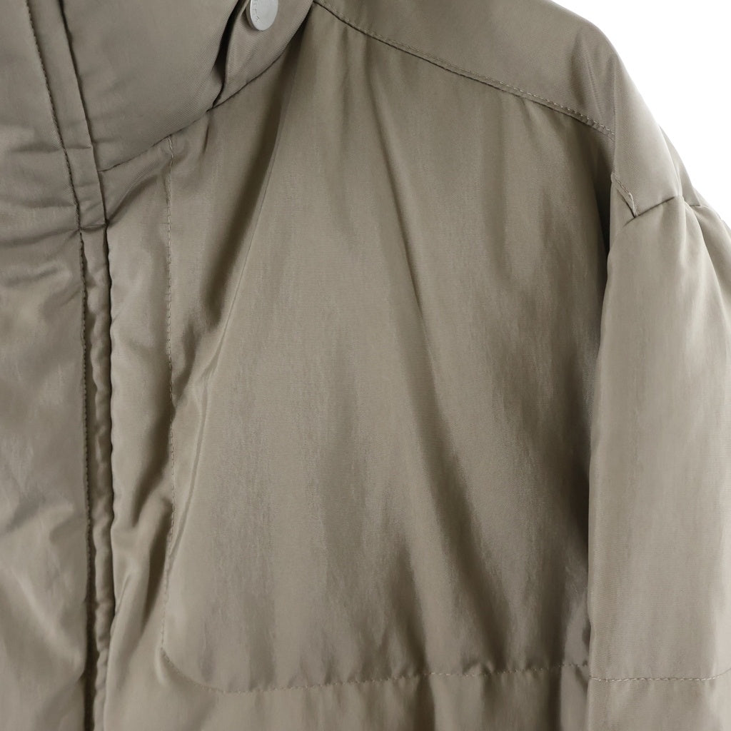 BURBERRY(バーバリー) Down Jacket ダウンジャケット コート ジップアップ 比翼 ポリエステル ナイロン グレー BBN12-710-47