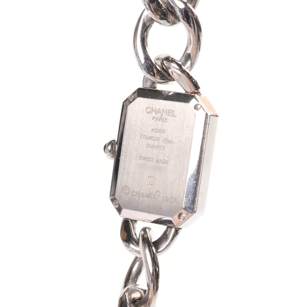CHANEL(シャネル) プルミエールM 黒文字盤 ステンレススチール クオーツ シルバー ブラック H0452 レディース
