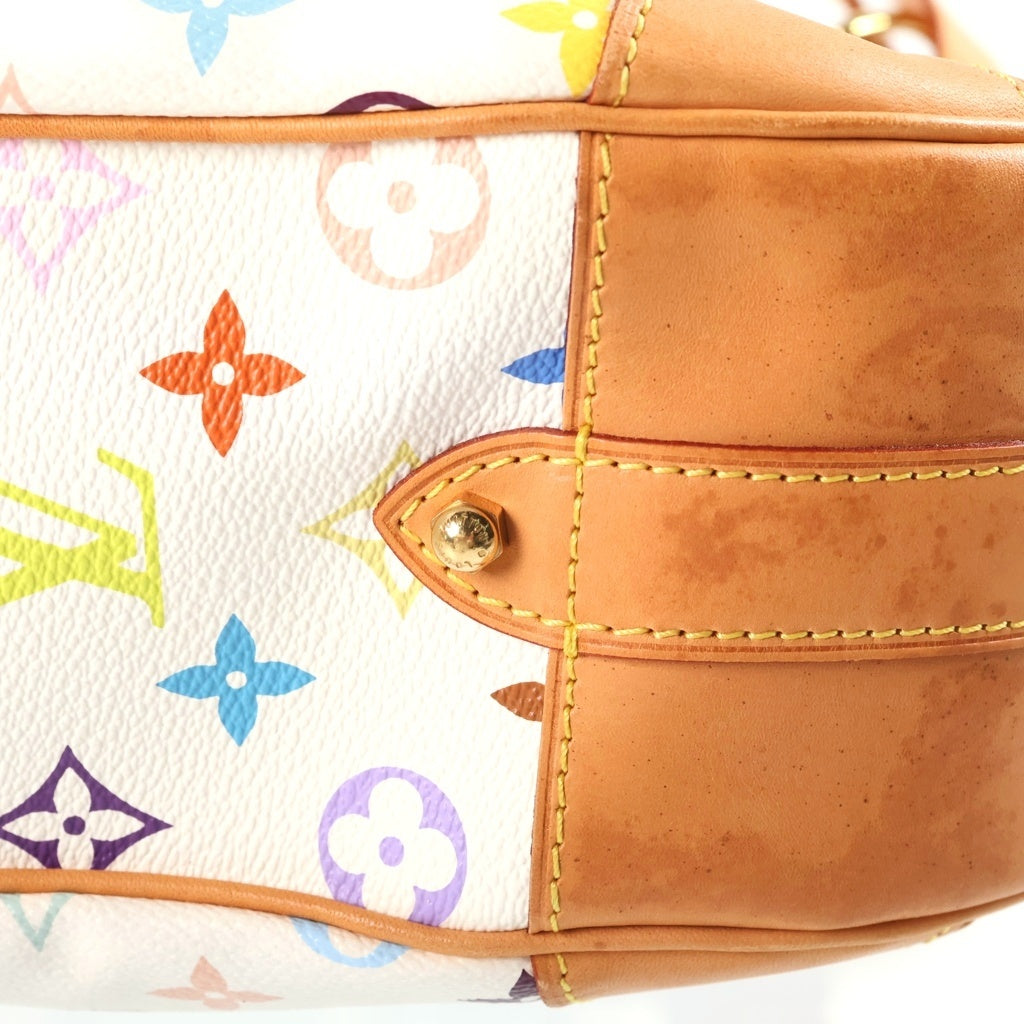 LOUIS VUITTON(ルイヴィトン) グレタ ショルダーバック セミショルダー モノグラム マルチカラー PVC レザー ブロン ホワイト M40195 レディース