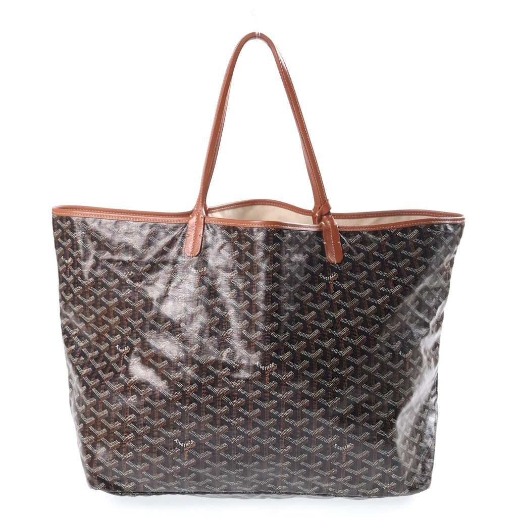GOYARD(ゴヤール) サンルイGM PVC レザー トートバッグ ハンドバッグ ショルダーバッグ ブラウン レディース