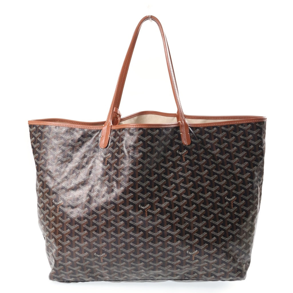 GOYARD(ゴヤール) サンルイGM PVC レザー トートバッグ ハンドバッグ ショルダーバッグ ブラウン レディース