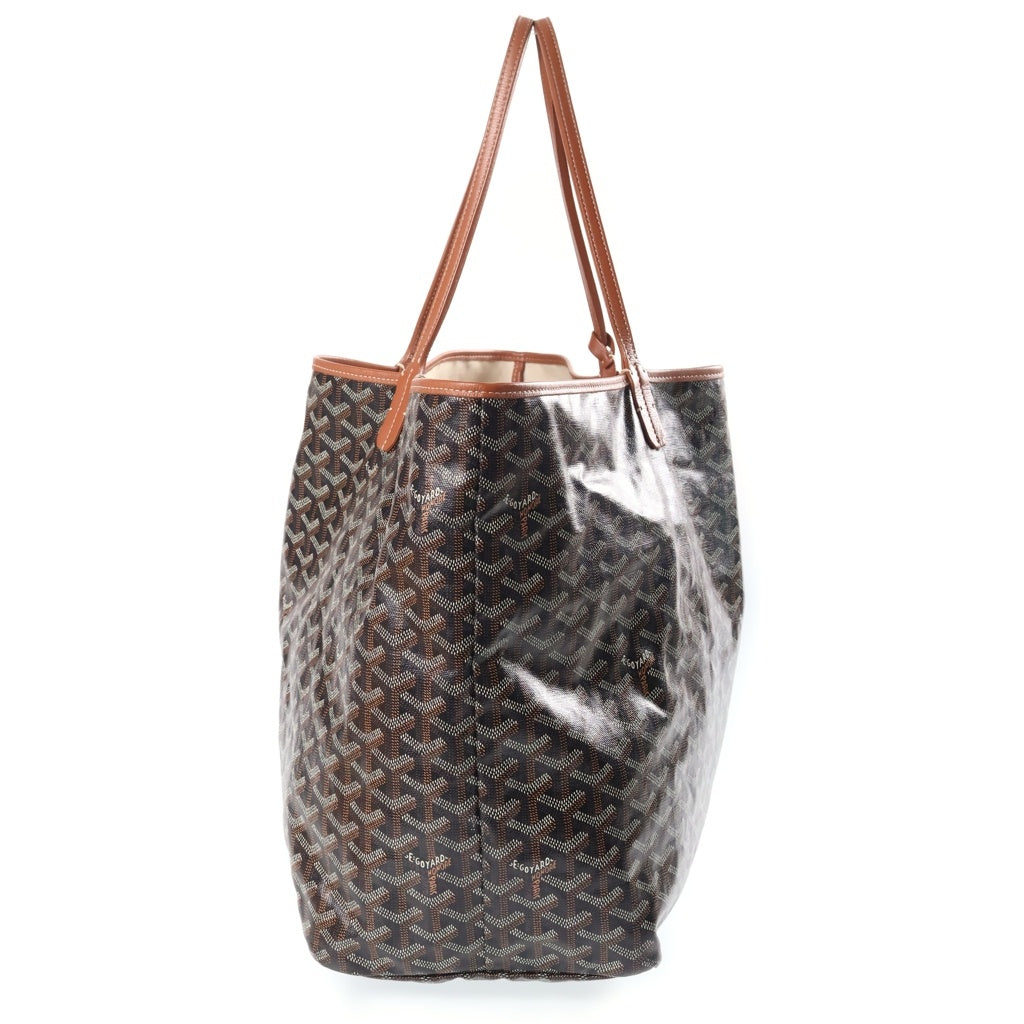 GOYARD(ゴヤール) サンルイGM PVC レザー トートバッグ ハンドバッグ ショルダーバッグ ブラウン レディース