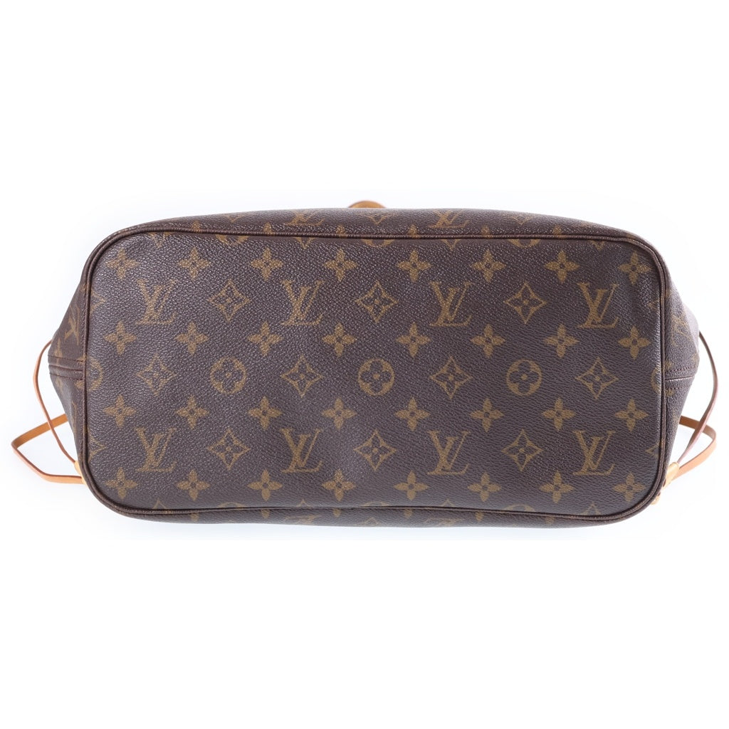 LOUIS VUITTON(ルイヴィトン) モノグラム ネヴァーフルMM 旧型 トートバッグ ハンドバッグ ブラウン レザー×PVC M40156 ゴールド金具 レディース