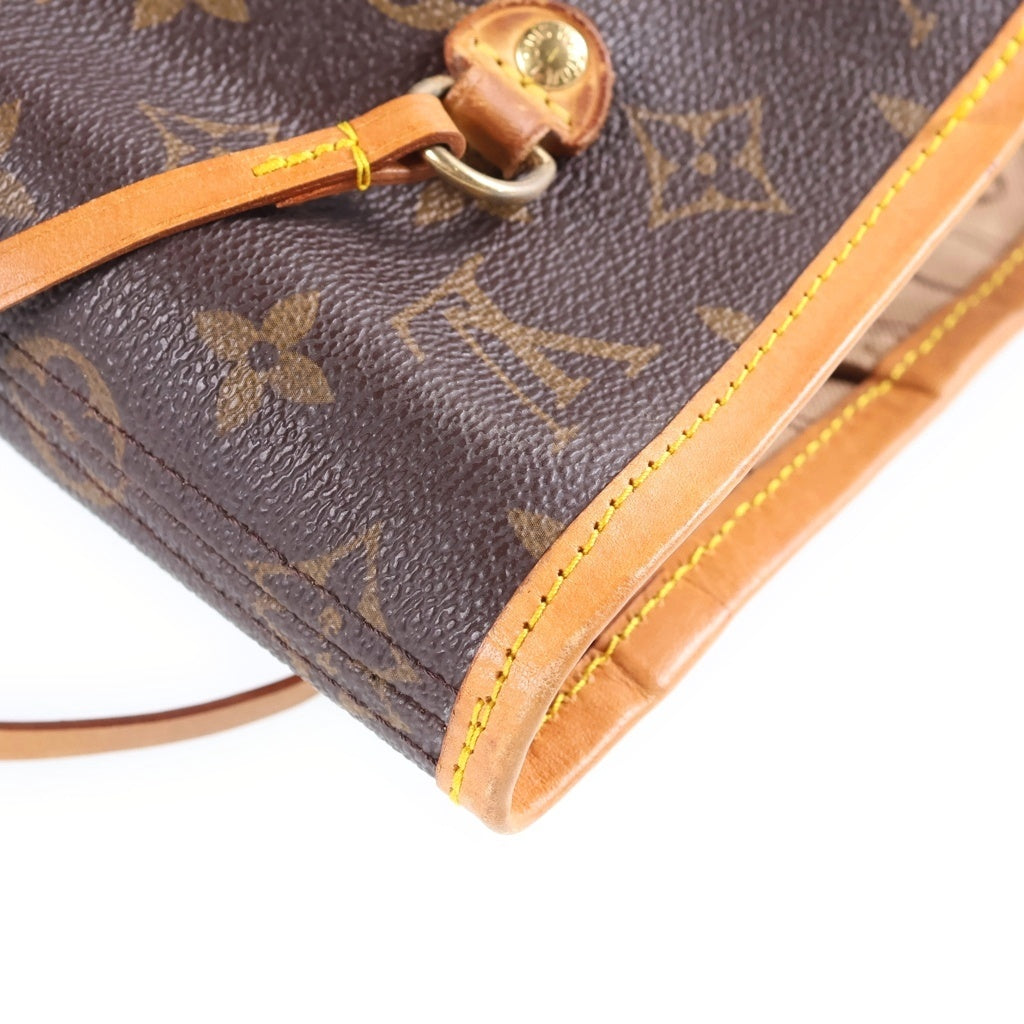 LOUIS VUITTON(ルイヴィトン) モノグラム ネヴァーフルMM 旧型 トートバッグ ハンドバッグ ブラウン レザー×PVC M40156 ゴールド金具 レディース