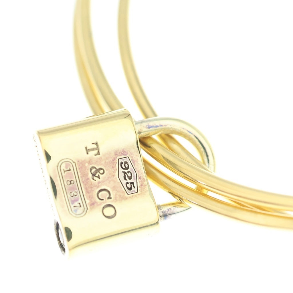TIFFANY & Co.(ティファニー) ロック 3連バングル ブレスレット ゴールド Sv925 レディース
