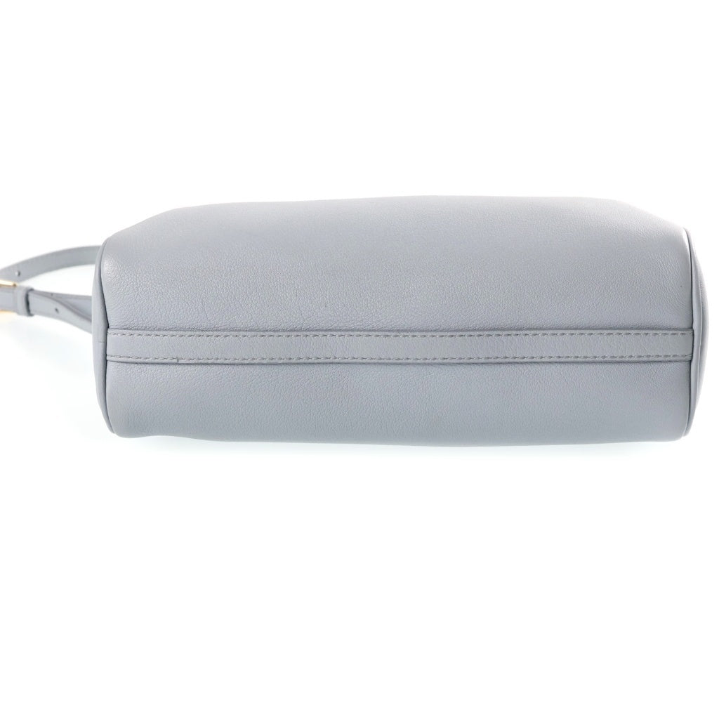 PRADA(プラダ) トライアングルロゴ ハンド ショルダーバッグ レザー ゴールド金具 ブルー 1BC239 レディース