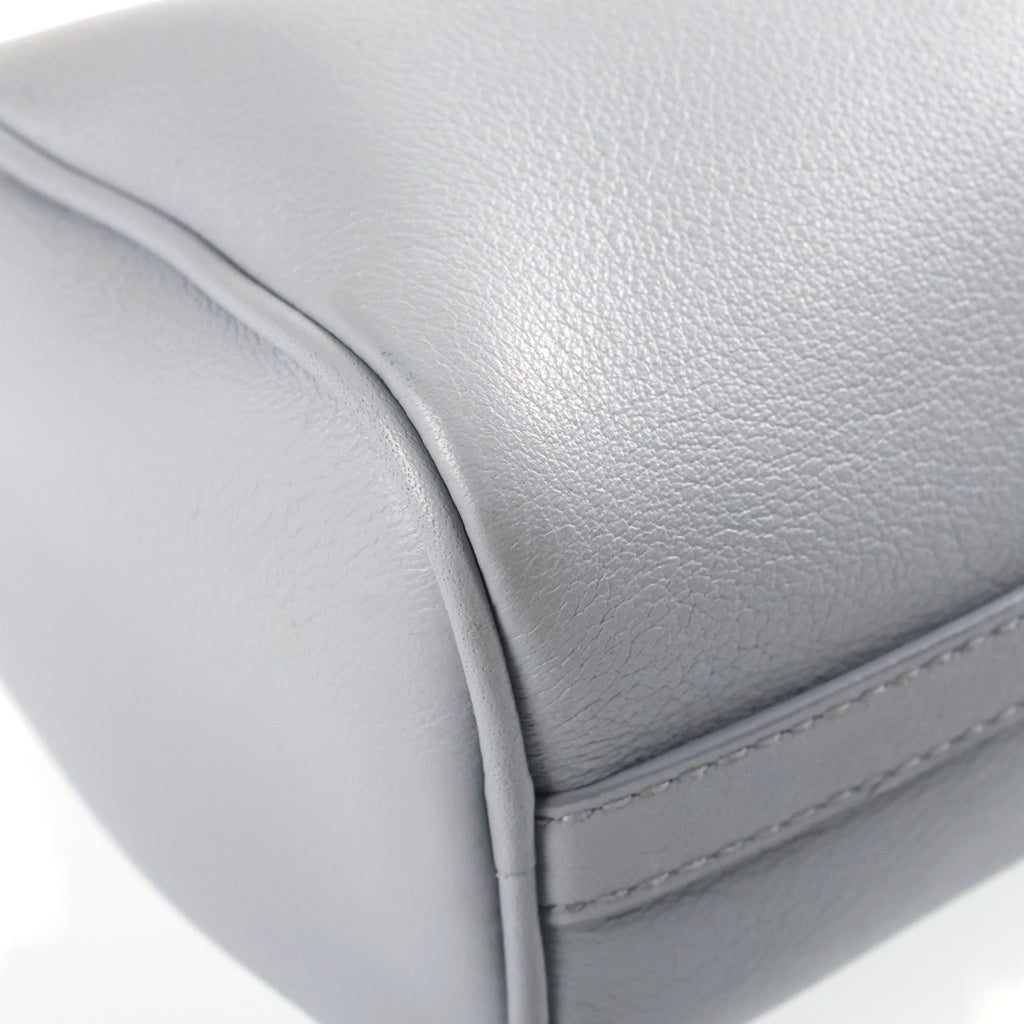 PRADA(プラダ) トライアングルロゴ ハンド ショルダーバッグ レザー ゴールド金具 ブルー 1BC239 レディース