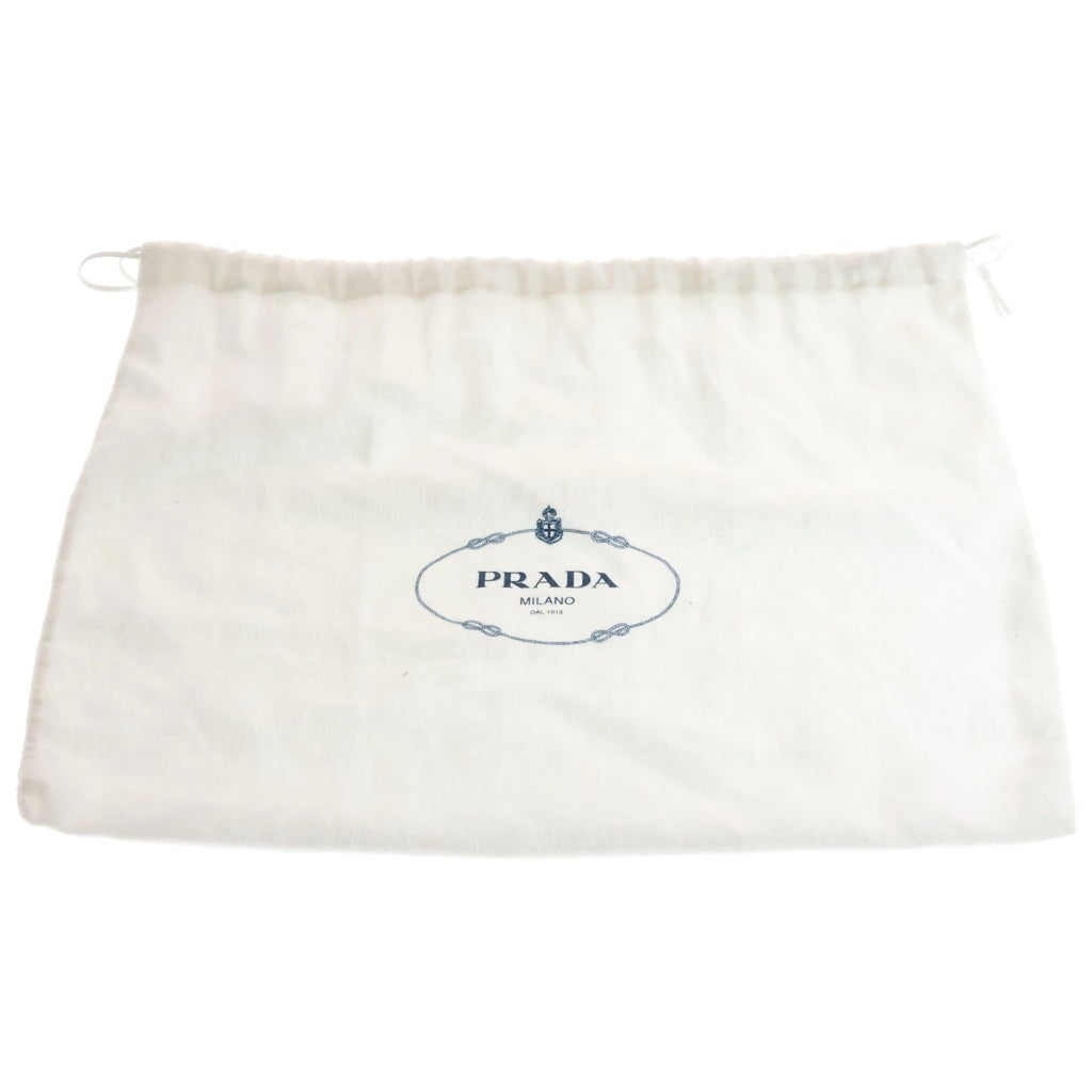 PRADA(プラダ) トライアングルロゴ ハンド ショルダーバッグ レザー ゴールド金具 ブルー 1BC239 レディース