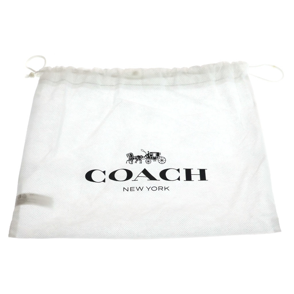COACH(コーチ) シグネチャー スタントン ショルダーバッグ キャンバス×レザー カーキ×ブラック D2357-CH097 レディース
