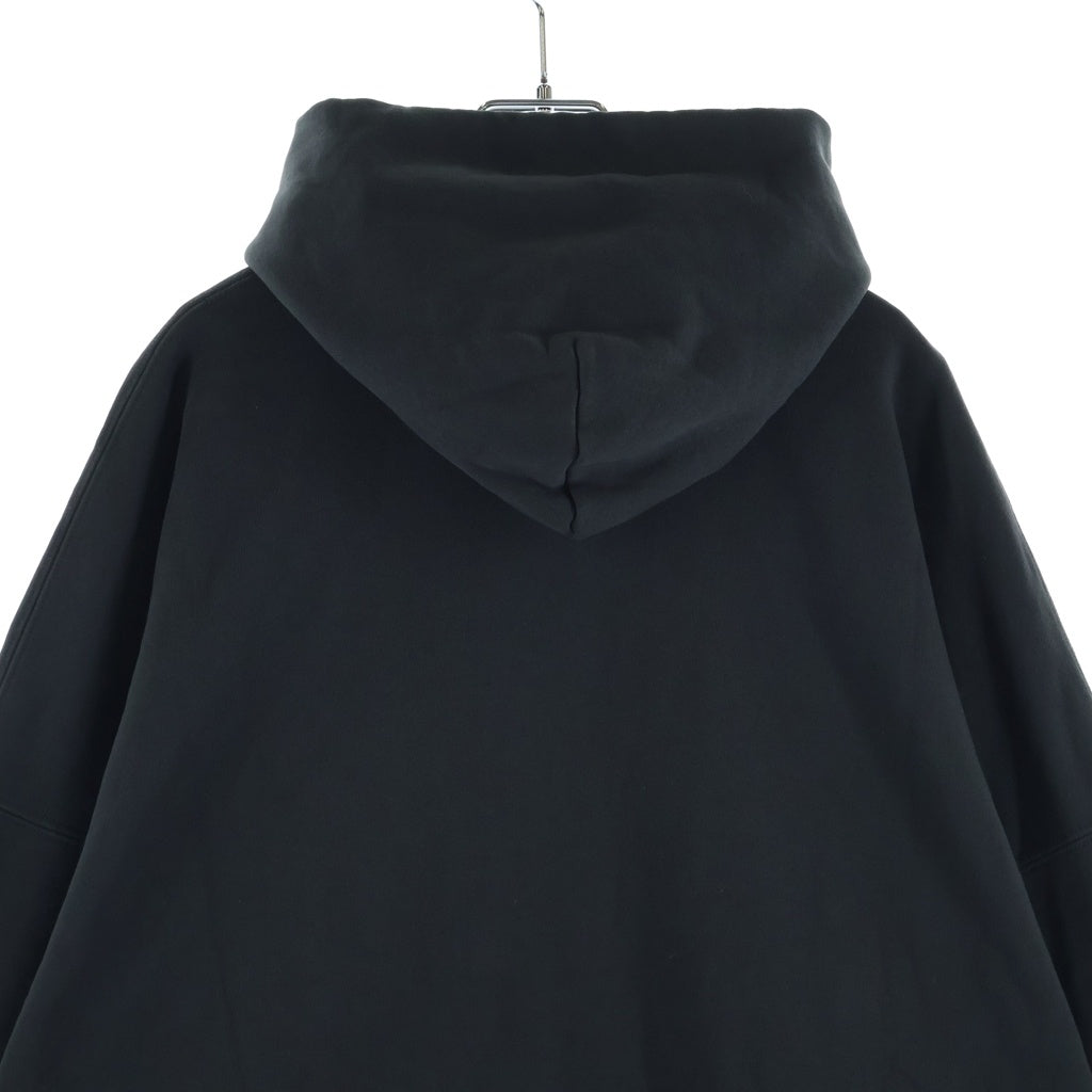 BALENCIAGA(バレンシアガ) Large Fit Hoodie ラージ フィット フーディー プリント プルオーバーパーカー コットン ブラック 803265