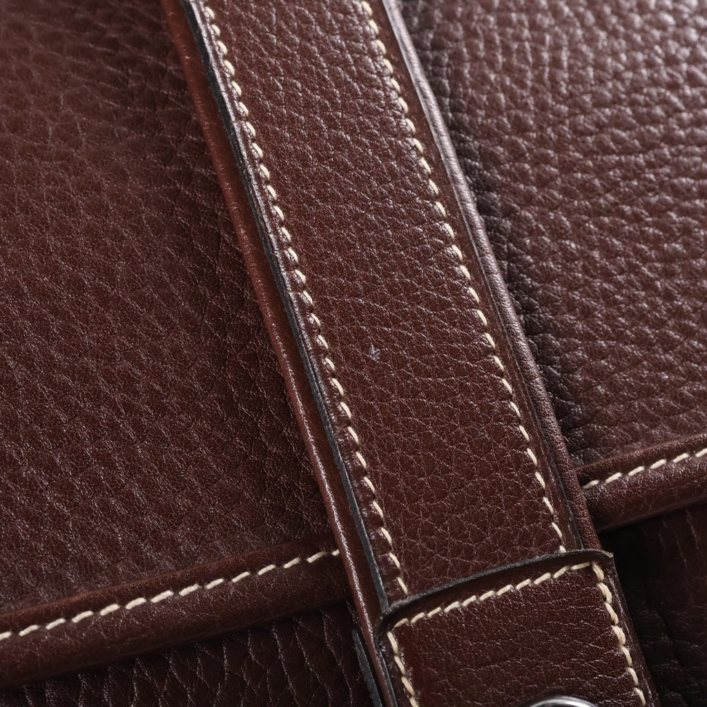 HERMES(エルメス) ヌメア ショルダーバッグ ブラウン レザー レディース