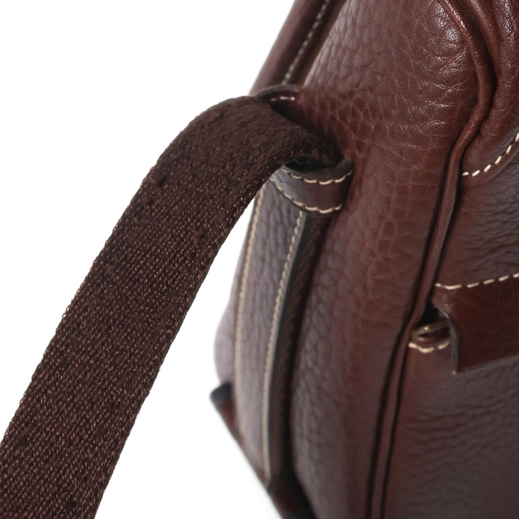 HERMES(エルメス) ヌメア ショルダーバッグ ブラウン レザー レディース