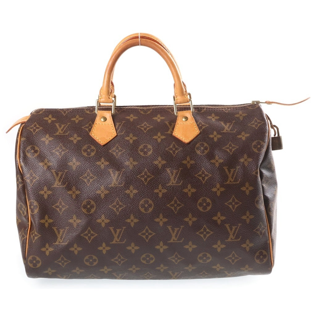 LOUIS VUITTON(ルイヴィトン) モノグラム スピーディ35 ハンド ボストンバッグ PVC レザー ブラウン M41524 レディース