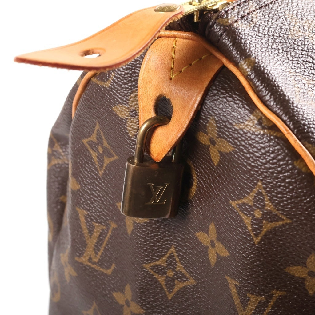 LOUIS VUITTON(ルイヴィトン) モノグラム スピーディ35 ハンド ボストンバッグ PVC レザー ブラウン M41524 レディース