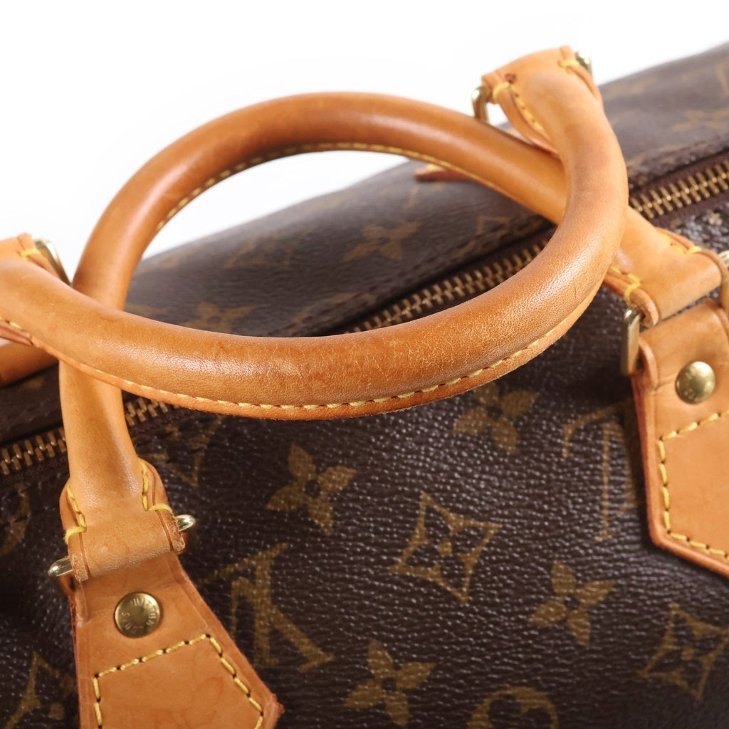 LOUIS VUITTON(ルイヴィトン) モノグラム スピーディ35 ハンド ボストンバッグ PVC レザー ブラウン M41524 レディース