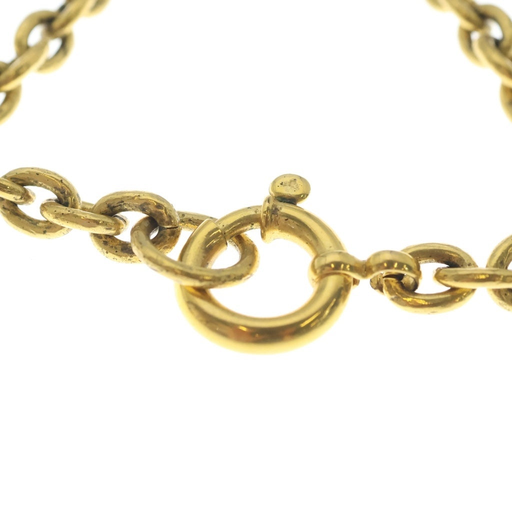 CHANEL(シャネル) クロス ベルモチーフ グリポアチェーンネックレス ゴールド×レッド×グリーン レディース