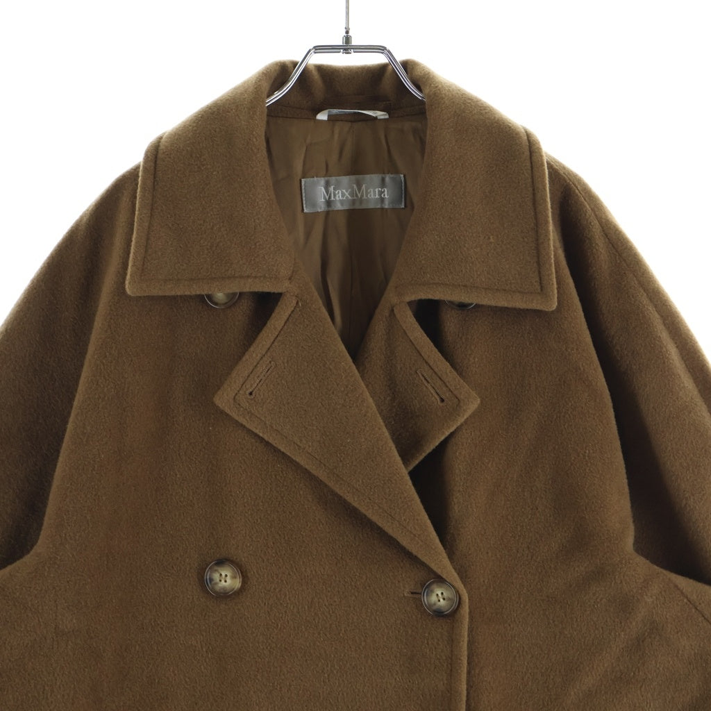 Max Mara(マックスマーラ) WOOL LONG COAT ウール ロングコート 銀タグ ブラウン 32/72/218
