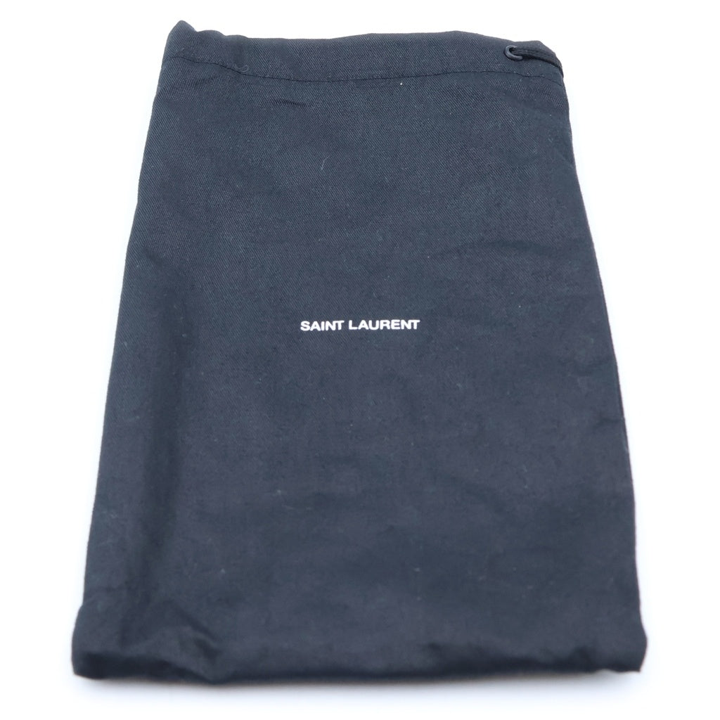 SAINT LAURENT PARIS(サンローランパリ) LEATHER ROUND ZIPPER LONG WALLET レザー ラウンドジッパー 長財布 ブラック