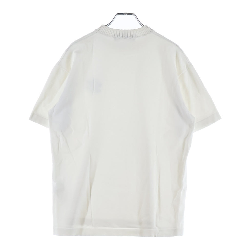 LOUIS VUITTON(ルイヴィトン) シグネチャーショートスリーブTシャツ ロゴ刺繍 半袖カットソー ホワイト RM241Q OY8 HNN42W