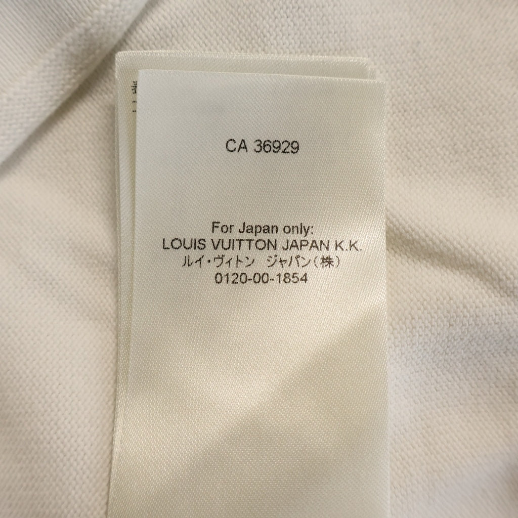 LOUIS VUITTON(ルイヴィトン) シグネチャーショートスリーブTシャツ ロゴ刺繍 半袖カットソー ホワイト RM241Q OY8 HNN42W