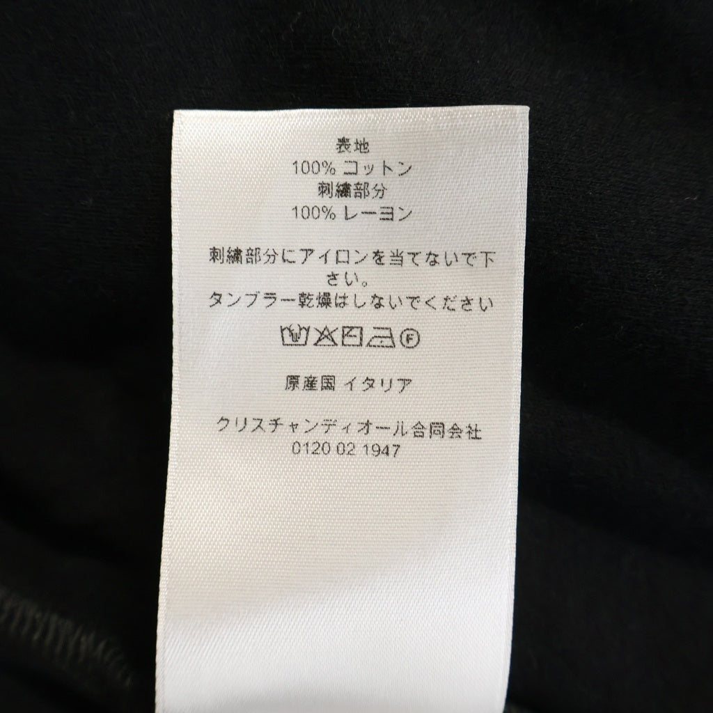 DIOR(ディオール) CD 刺繍 半袖Tシャツ クルーネックカットソー ブラック 693J624A3118