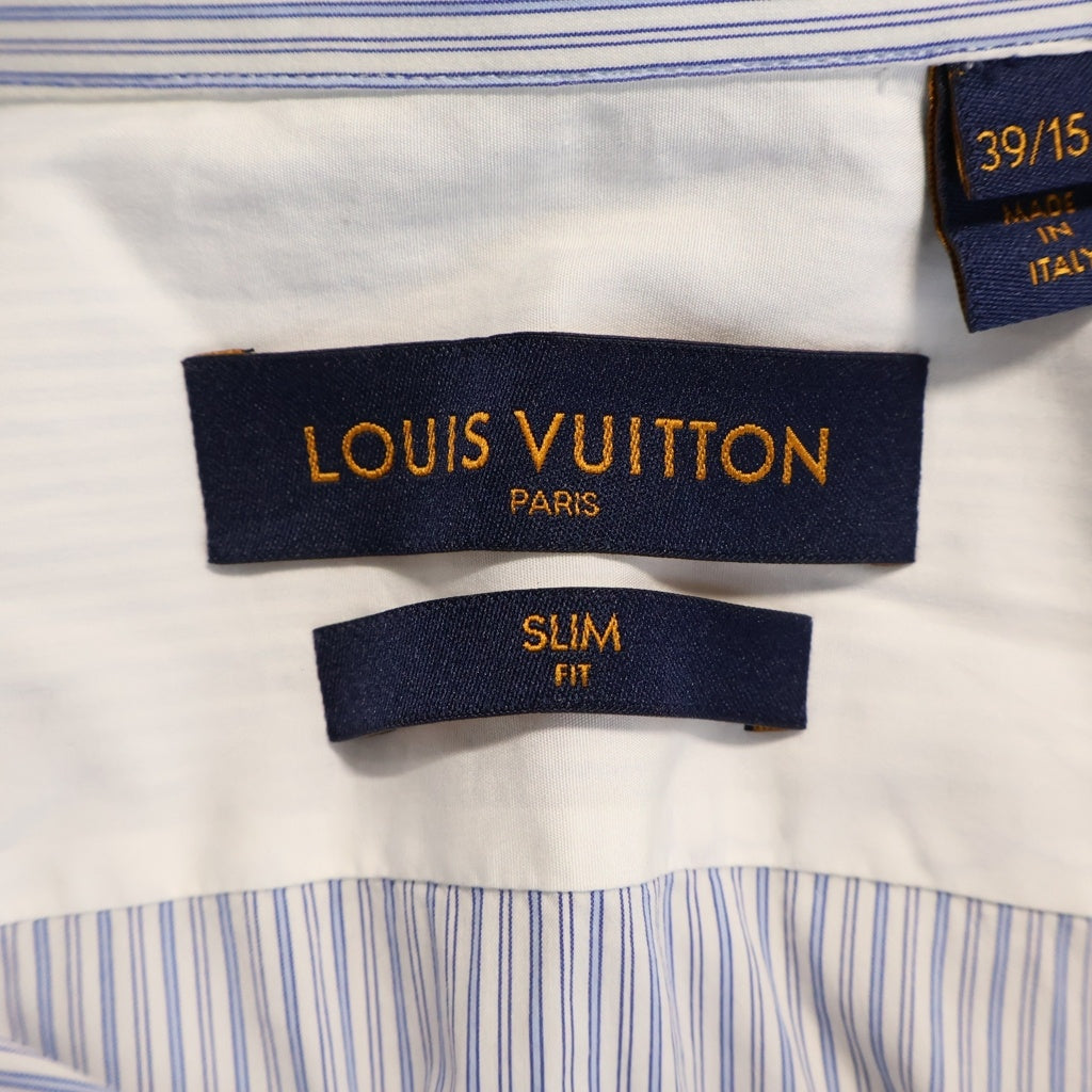LOUIS VUITTON(ルイヴィトン) ストライプ ロングスリーブ 長袖シャツ ブルー RM181F FET HES8PW